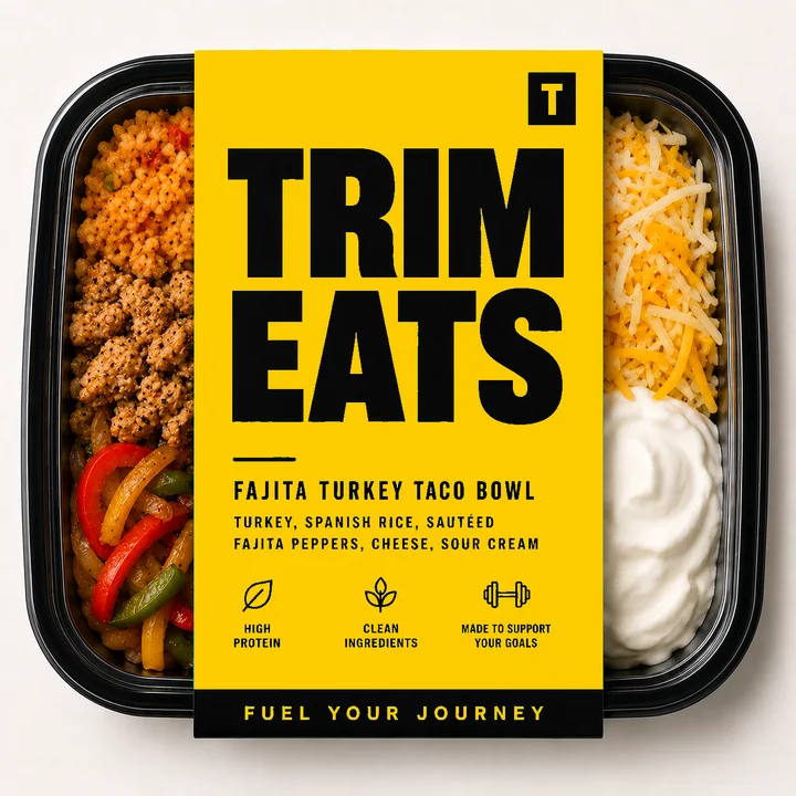 Fajita Turkey Taco Bowl — Trim Eats meal