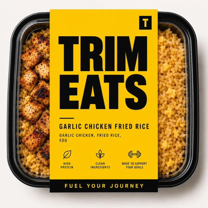 Garlic Chicken Fried Rice — Trim Eats meal
